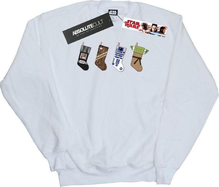 Actual product image Star Wars Mens Christmas Stockings Sweatshirt (XL)