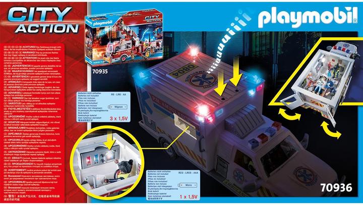 Productafbeelding Playmobil Reddingsvoertuig: US Ambulance (70936, Playmobil Stad Actie)