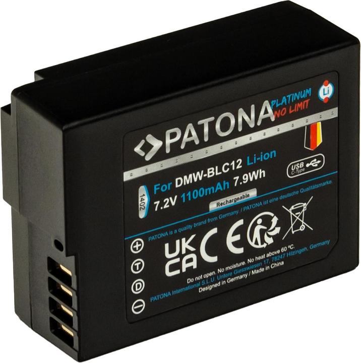 Produktbild Patona Platinum Akku für Panasonic DMW-BLC12 FZ2000 (Akku)