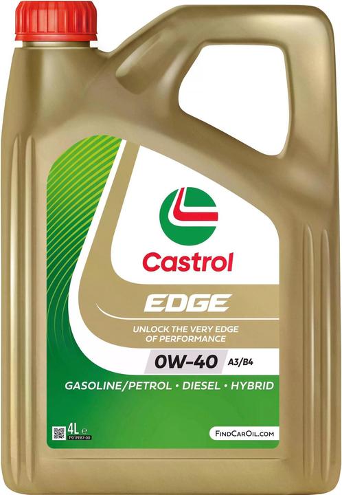 Produktbild Castrol Motorenöl EDGE 0W-40 Titanium A3/B4, 4 l (4 l, SAE 0W-40)