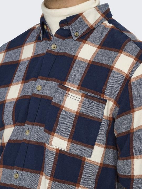 Actual product image Only & Sons Onsral Ls Slim Check Shirt (XXL)