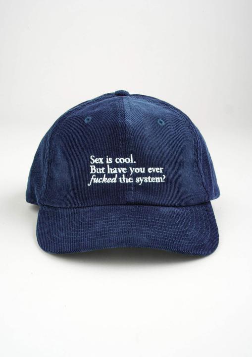 Produktbild Plakativ «F the System» Corduroy Cap Navy