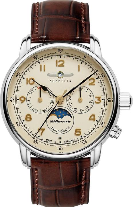 Zeppelin 9636-5 Méditerranée (Horloge à phases de la lune)