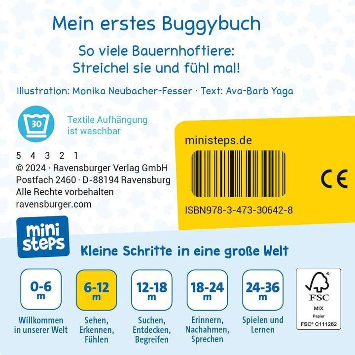 Produktbild Ravensburger Mein erstes Buggybuch: Fühl mal! Bauernhoftiere (Deutsch)