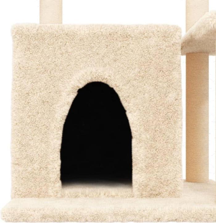 Actual product image VidaXL Kratzbaum mit Sisal-Kratzsäulen Creme 83 cm,Farbe (83 cm, Cream)