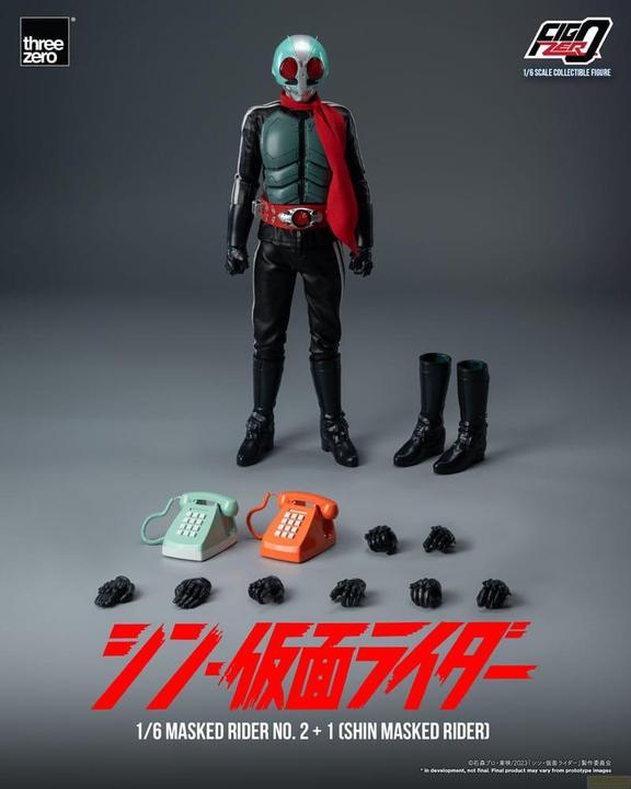 Produktbild ThreeZero Kamen Rider FigZero Actionfigur 1/6 Masked Rider No.2+1 (Shin Masked Rider) 32 cm