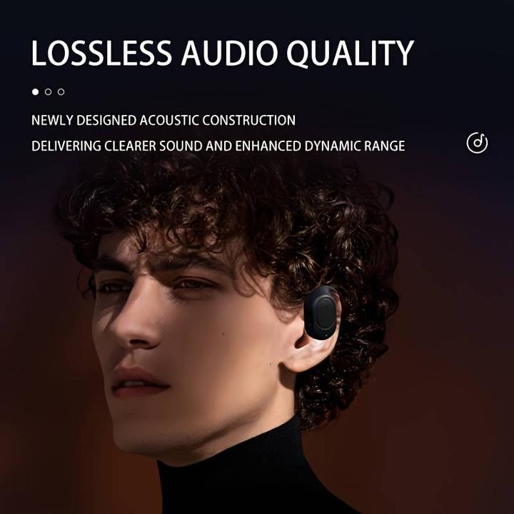 Immagine prodotto PhoneLook Ecouteur 1pcs sans fil à conduction osseuse Oreillette suspendue pour sport + course à pied + pilote (30 h)