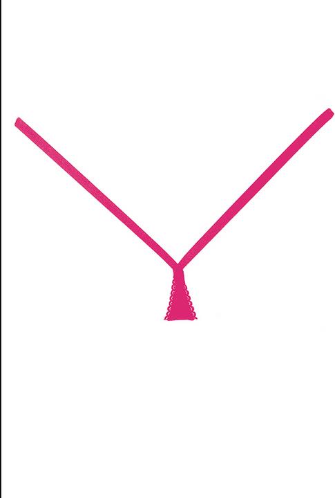 Actual product image Allure Wetlook Panty - Hot Pink (One size)