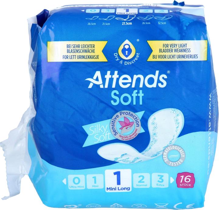 Produktbild Attends Soft 1 Mini Long Einlagen (16 x, Mini)
