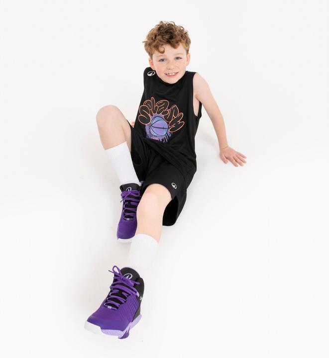 Produktbild Kipsta Kids' Sleeveless Basketball Jersey TS500 Fast - Black (8, 9, 10)