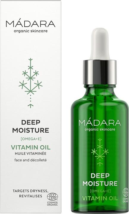 Madara DEEP MOISTURE VITAMIN OIL - Revitalisiert ihre Haut mit wertvollen Ölen (50 ml, Gesichtsöl)