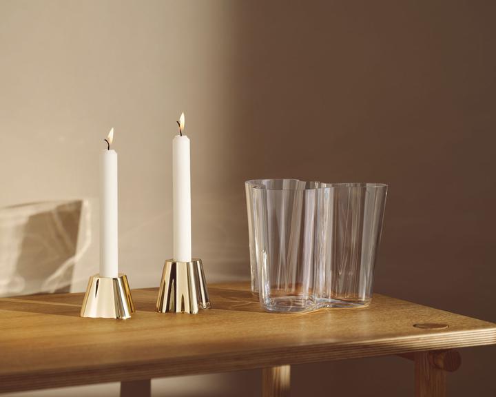 Produktbild Iittala Aalto Kerzenhalter messing (Ø 8 x 6.5 cm)