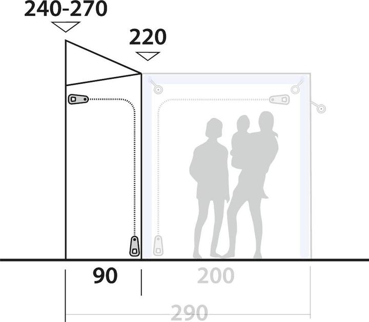 Actual product image Outwell Tall Connection Parkville 200SA