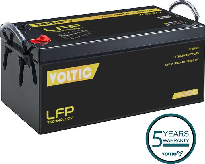 Produktbild Voltic VLI260 LiFePO4 Lithium Versorgungsbatterie (12 V, 260 Ah)