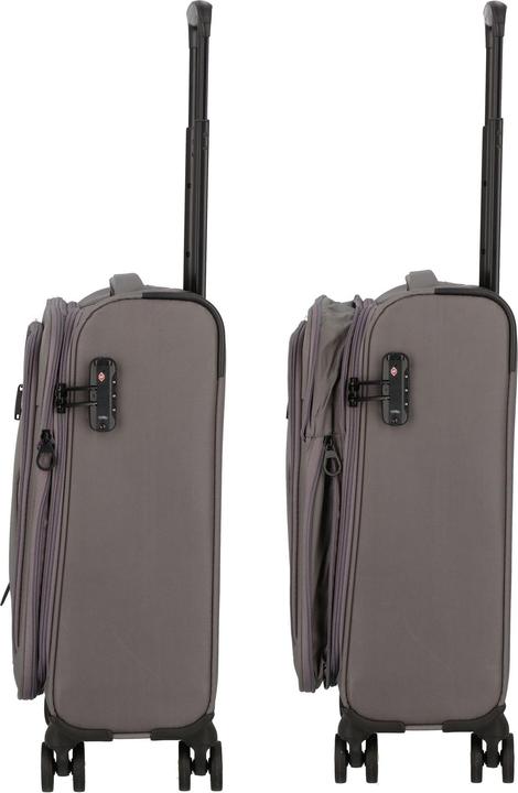 Image du produit D&N Travel Line 9704 4 roues trolley cabine S 55 cm avec soufflet extensible (38 l, Bagage à main (jusqu'à 50l))