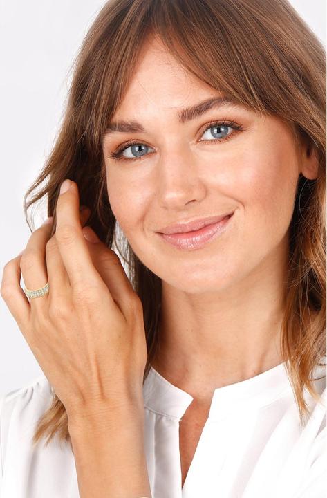 Image du produit Elli Bague en ruban, bague en cristal (52, Argent 925)