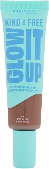 Rimmel London Kind & Free Glow It Up Moisturising Skin Tint (504 Deep Mocha)