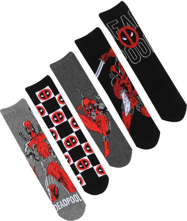 Image du produit Deadpool - Chaussettes - Adulte (Pack de 5, L/XL)