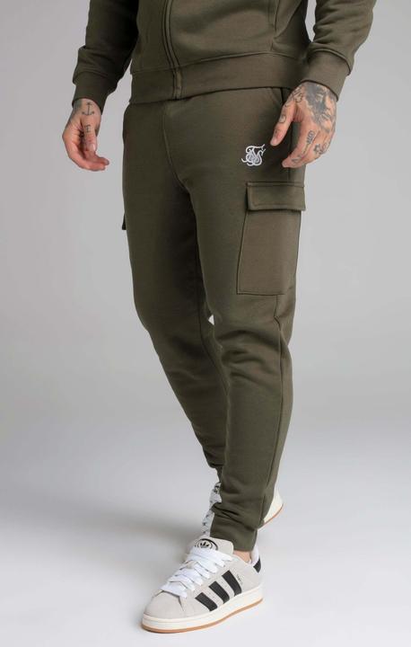 Immagine prodotto Siksilk Pantaloni della tuta Khaki Essential Cargo Jogger (XL)
