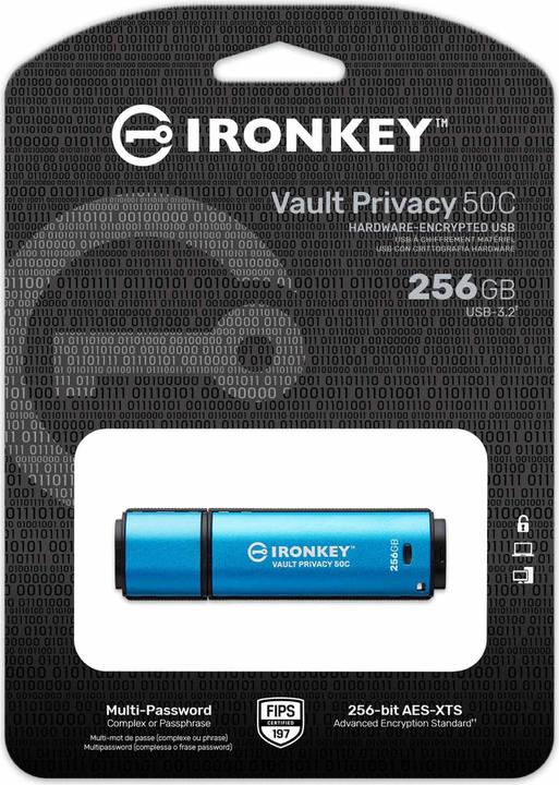 Produktbild Kingston IronKey Vault Privacy 50C (256 GB, USB-C)