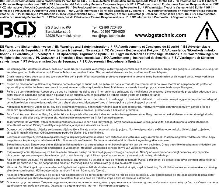 Image du produit BGS Outil de blocage de poulies avec tenons échangeables