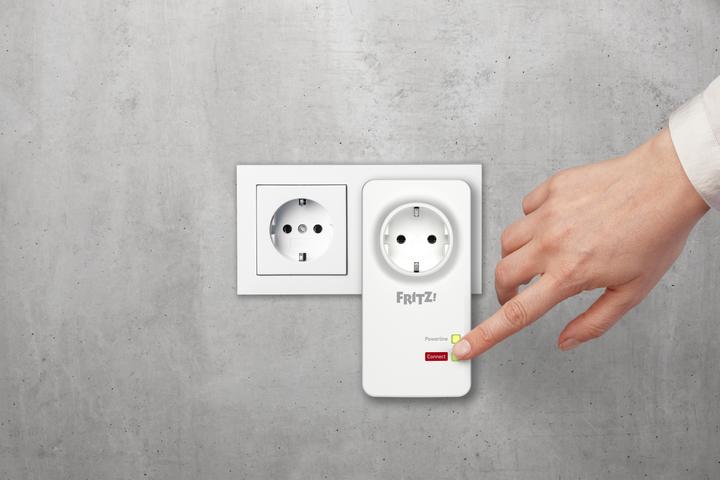 Actual product image AVM POWERLINE FRITZ!1200E WLAN 1200MBIT 2PZ (1200 Mbit/s)
