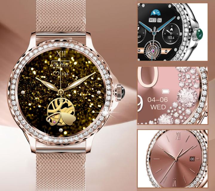 Produktbild RNCF19-1 Damen-Smartwatch Roségold Armband + Armband