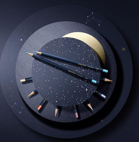 Produktbild Caran d'Ache Cosmic Blue Farbset Sonderedition (Mehrfarbig, 10 x)
