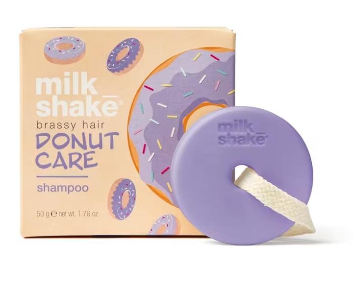 Produktbild Milk_Shake Donut Care Shampoo Bar Silver Brassy Hair 50 ml (50 ml, Festes Shampoo, Silbershampoo)