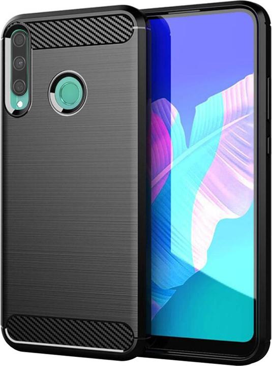 Produktbild Techsuit - Carbon Silicone - Huawei P40 lite E - Black (Huawei Y7p, Huawei P40 Lite E)