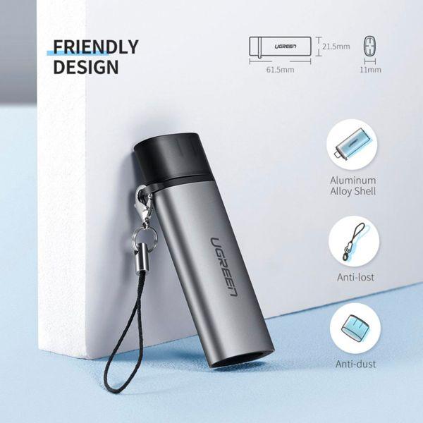 Produktbild Ugreen 2in1 Card Reader (USB-C)