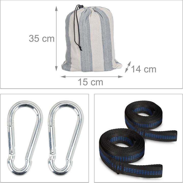 Immagine prodotto Relaxdays Hängematte XXL (300 kg)