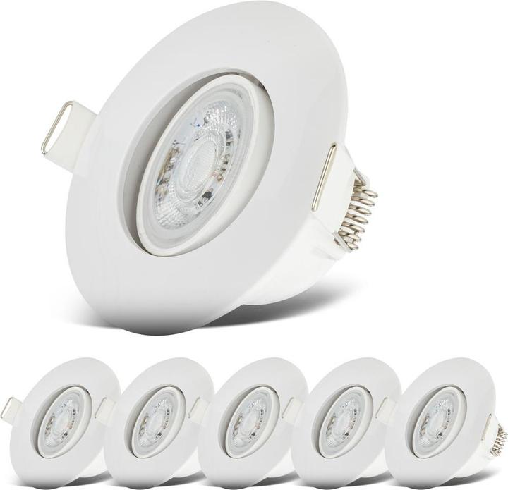 Immagine prodotto B.K.Licht Set di 6 luci da incasso a LED, IP65, bianco, 6xLED/4.9W (480 lm)