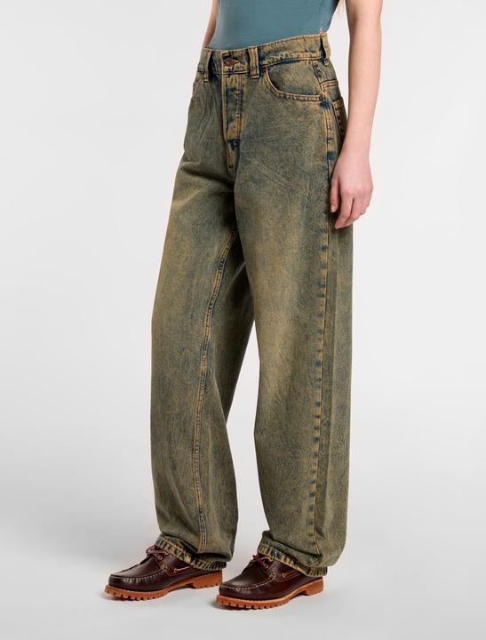 Actual product image Dickies Thomasville Denim Pant Yellow Fade Ind (24)