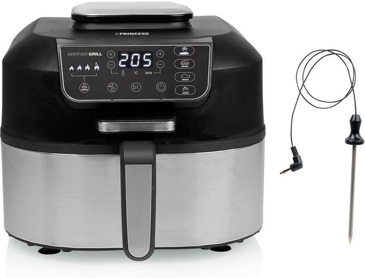 Image du produit Princess 01.182092.01.001 Airfryer Grill- 2 en 1- tempratuurmeter - 5.6 liter - 4 voorgeprogrammeerde program