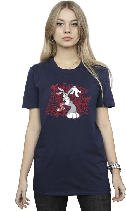 Immagine prodotto Looney Tunes ACME Doodles Bugs Bunny Maglietta Ampia Donna (XXL)