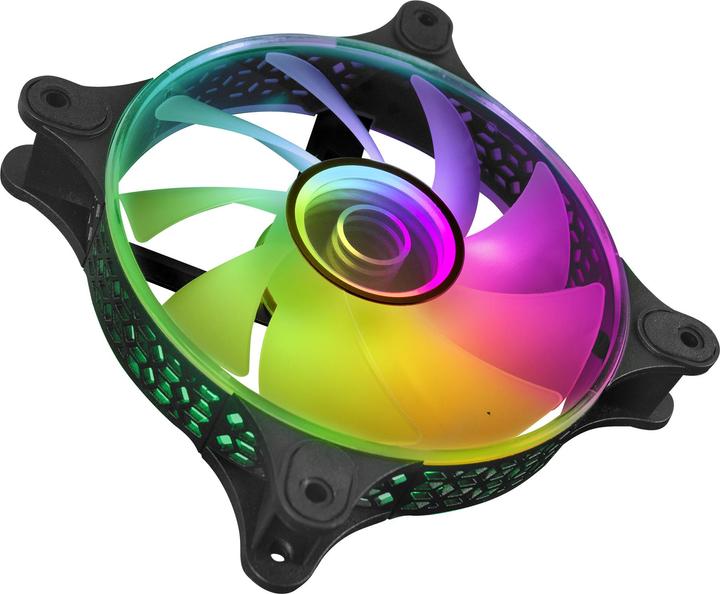 Produktbild Mars Gaming Lot De 3 Ventilateurs Boitier Mf-3d RGB - 12cm (Noir) (120 mm, 3 x)