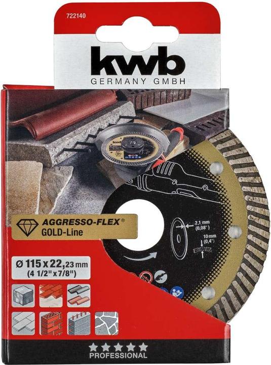 Produktbild kwb Diamant-Trennscheibe Goldline 115
