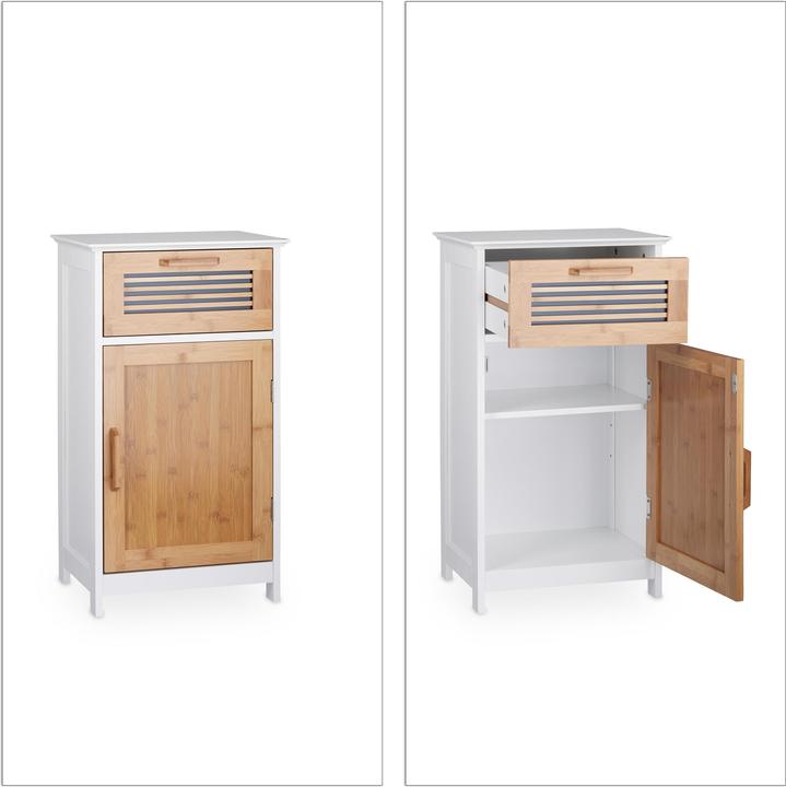 Immagine prodotto Relaxdays Scaffali mobili bagno (40 x 28,5 x 70 cm)