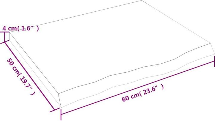 Actual product image VidaXL Gianna (60 x 4 x 50 cm)