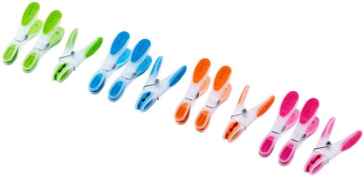 Actual product image Pearl Extra strong clothes pegs with soft grip, 100 pieces, in 4 colours