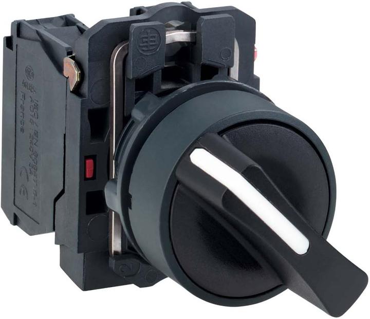 Actual product image Schneider Electric Selector switch 2P Black Spring Ret 1NO