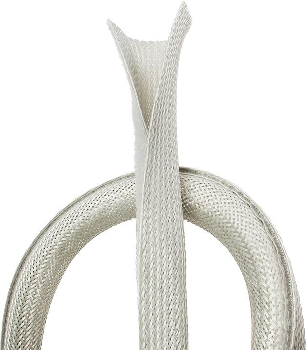 Immagine prodotto LogiLink Fascio di cavi in tessuto, grigio (Foro cavo, 180 cm)
