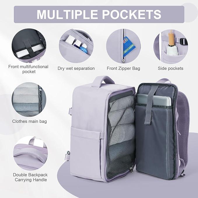 Immagine prodotto Only-Bags.Store Zaino con grande capacità per brevi viaggi, adatto agli studenti, con spazio per i computer