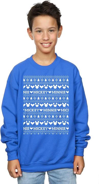 Immagine prodotto Disney Mickey And Minnie Christmas Fair Isle Felpa Ragazzi (140, 146)