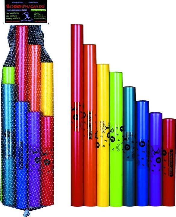 Corvus Toys Corvus A630002 - Boomwhacker do majeur, gamme diatonique, tubes de percussion en plastique accordés (Allemand)