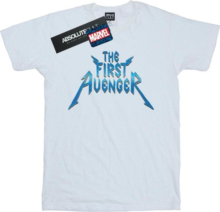 Actual product image Mens The First Avenger Metal Logo T-Shirt (XL)
