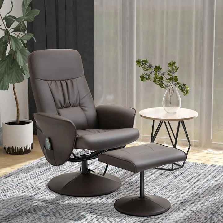 Actual product image Swisshandel24 Relax armchair with footstool Storage space Massage armchair TV armchair Recliner ergonomic chair