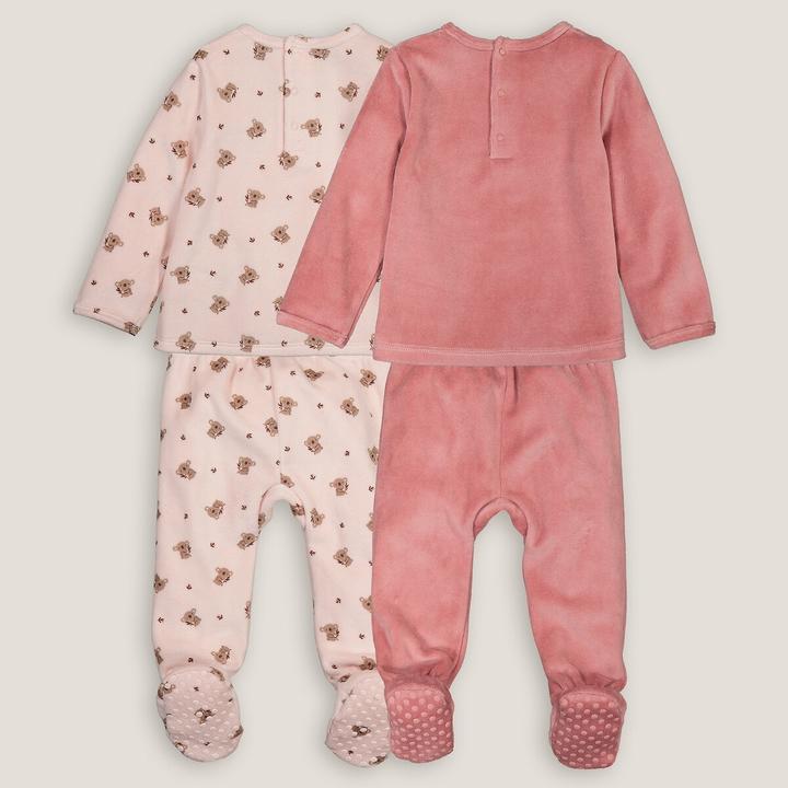 Actual product image La Redoute Collections 2 Pack Velvet Pyjamas (98)