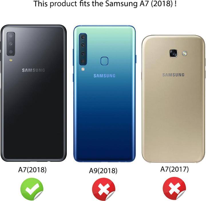 Actual product image Nalia Glitter mobile phone cover (Samsung Galaxy A7 (2018))